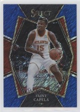 2021-22 Panini Select Premier Level Blue Shimmer Prizm Clint Capela #166 3l7
