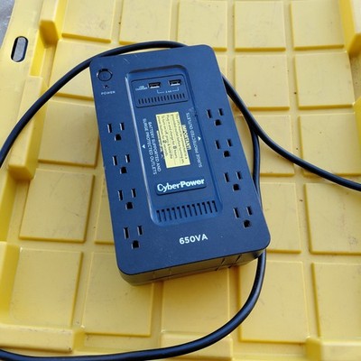 CyberPower XC625-R 625VA 8 Surge Protector Outlets 2 USB Battery Supported