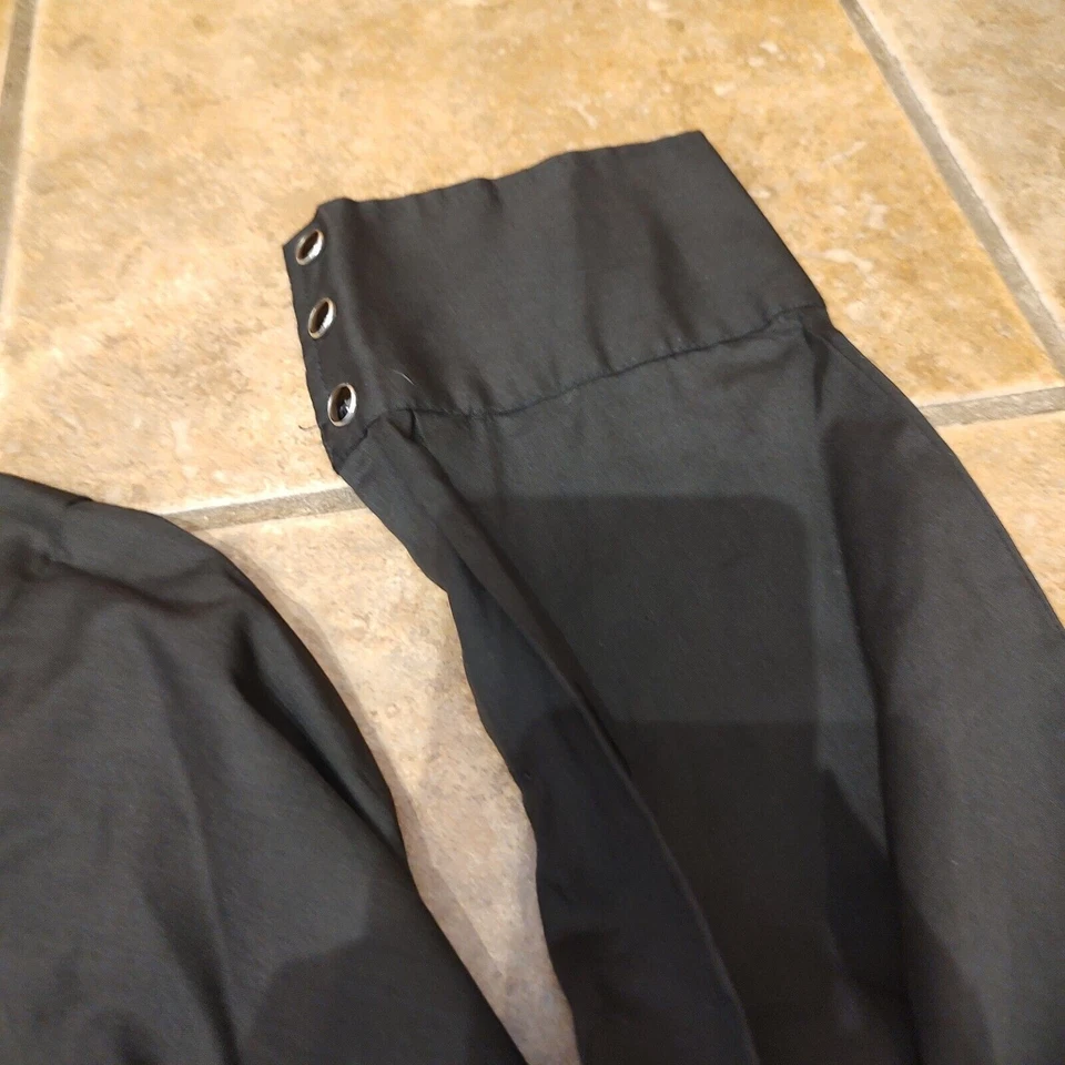 Vintage H Bar C Long Tail Black Embroidered Western Button Up Shirt Long Sleeve - Image 3 of 4