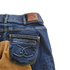 Goode Rider Women’s Denim Full Seat Breeches Jeans 24R Equestrian Riding Pants