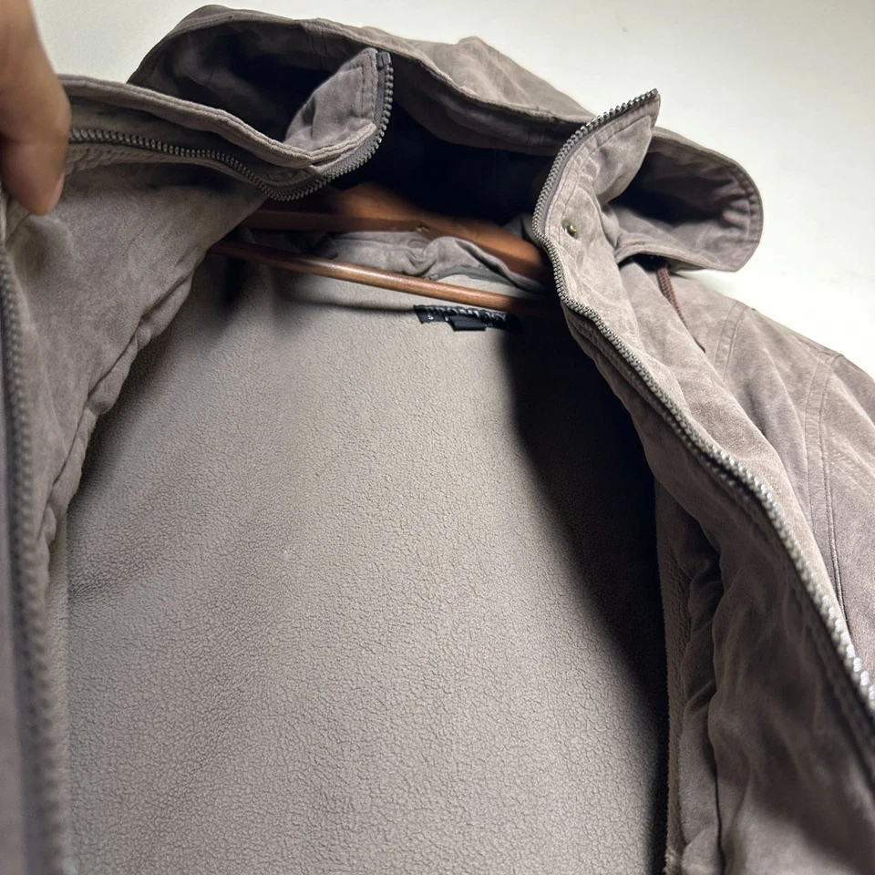 Chaqueta con Capucha Deportiva Bromley De Colección Hombres M Nylon Marrón Cremallera Años 90 Thermolite Plus Gorp Foto 4 de 4