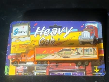 Vintage SPEEDDRIVE HEAVY CAB SEMI TRUCK & TRAILER 1:100 Scale NOS