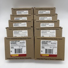Lot of 10 NEW Square D HOM120PCAFI 20A 1P AFCI Plug-On Neutral Breakers