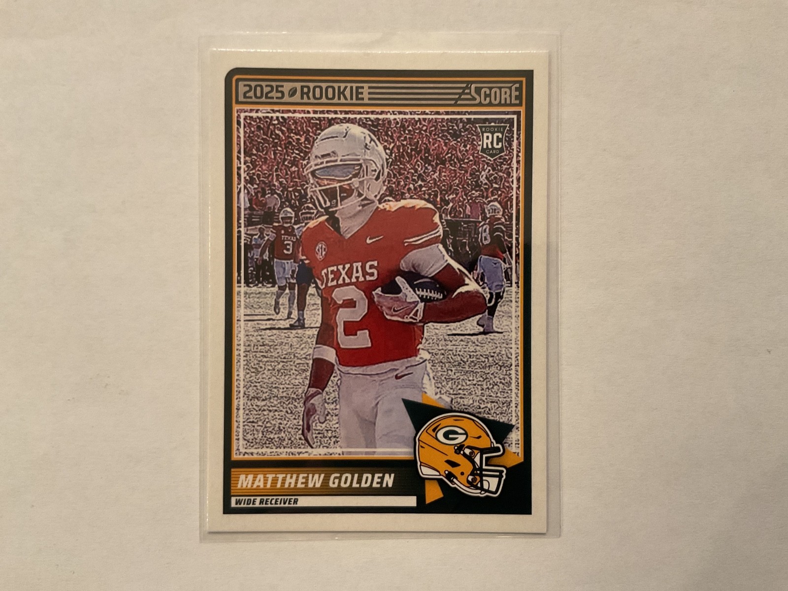 Matthew Golden 2025 Panini Score Rookie Card # 56 Packers