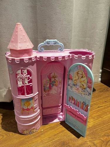 VINTAGE 2002 BARBIE SWAN LAKE CASTLE As Is