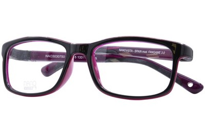 Nano Vista Fangame-3.0 NAO303-07 Eyeglasses Frame Youth Kids Black Full Rim 50mm