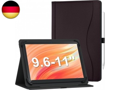 Universal Hülle für 10,1 Zoll Tablet, Multi-Angle Stand PU Leder Folio S