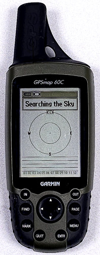 Garmin GPSMAP 60C Handheld GPS Unit Hunting Fishing Outdoor ~ Backless POWERS ON