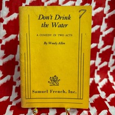 Don  t Drink the Water Woody Allen 1967 Comedy Play Script Book Samuel French