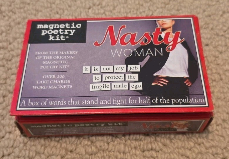 Magnetic Poetry Kit Nasty Woman Novelty 200+ Word Magnets