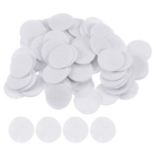 200pcs Round Felt Circles 20mm 3/4" Craft Felt Pads Non-Woven Fabric Pad White