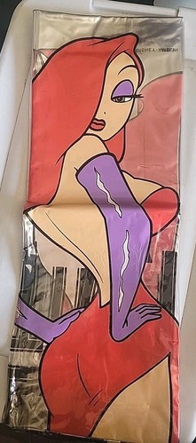 NEW WHO FRAMED ROGER RABBIT Jessica Rabbit SHOWER CURTAIN RARE! Disney Amblin