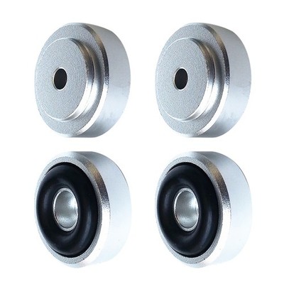 4pcs 20x8mm Silver Isolation Feet Stand For CD Turntable Radio AMP Amplifier B