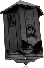 Wooden Castle Bat Houses for Outside Bat Box for Outdoors - Large Three Chamber