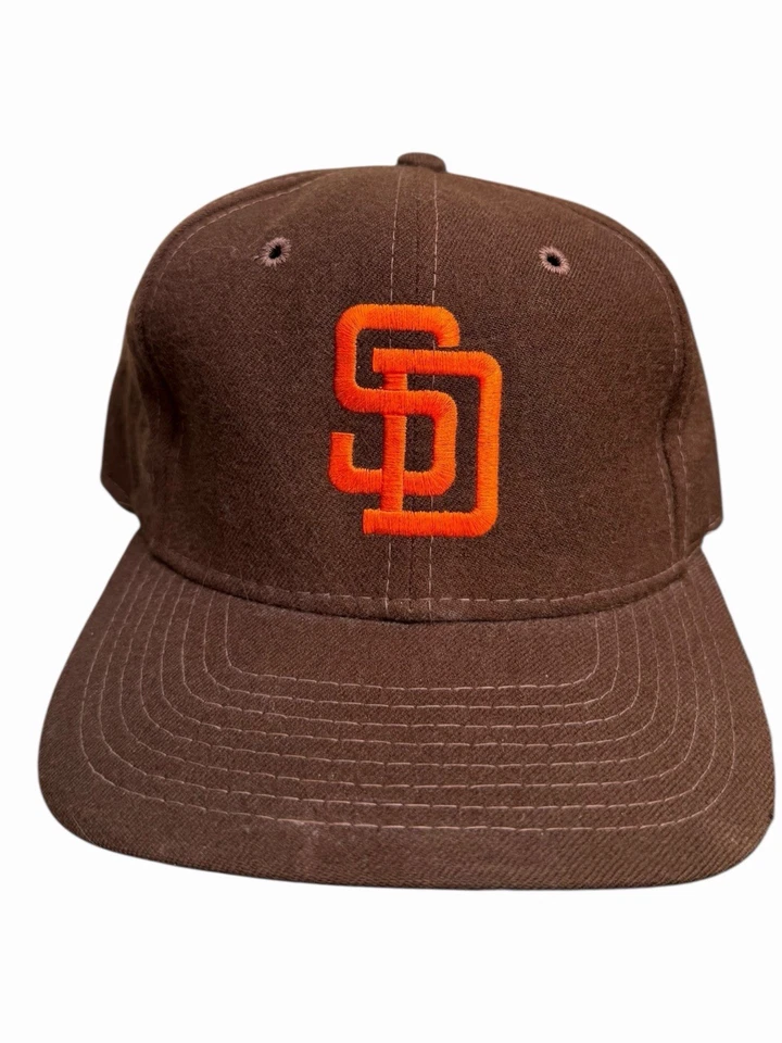 Sombrero ajustado de lana vintage de los Padres de San Diego MLB Sports Specialties - 7 1/4 años 90’s 80 Foto 4 de 4