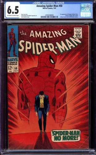 AMAZING SPIDER-MAN #50 CGC 6.5 OW/WH PAGES // 1ST APPEARANCE OF KINGPIN 1967