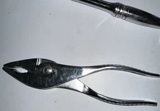 NICE Vtg  7” Snap-on Vacuum Grip No 137 Slip Joint Pliers Mechanic Hand Tool