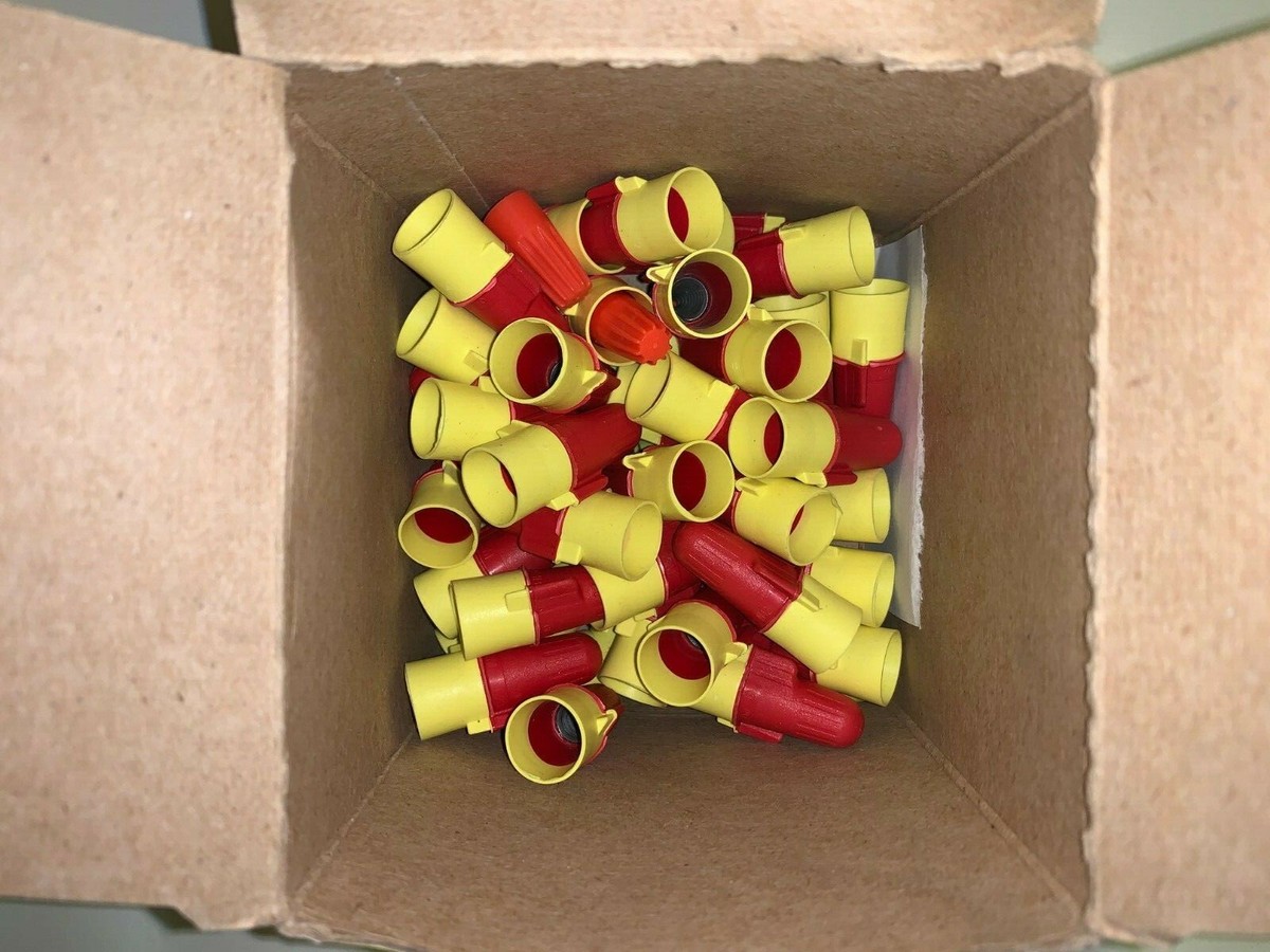 NEW! 3M 054007-43154 Wire Connectors Color Red & Yellow Quantity
