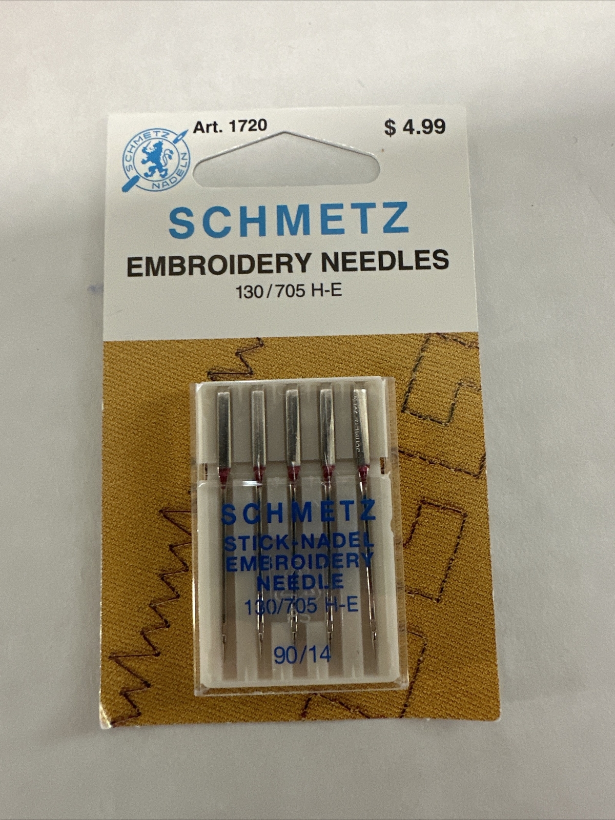Needles 130/705 H-e: 75/11, 90/14 - Art 1742 F - 5 Pack