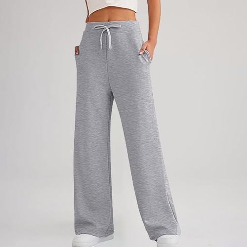 Damen Jogger Trainingshose Weites Bein Hose Sweatpants Herbst Lang Jogginghose - Bild 27 von 28