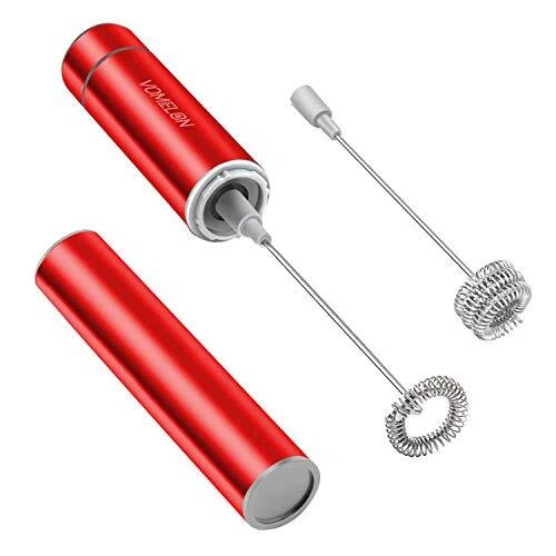 Milk Frother Handheld, Battery Operated Travel Coffee Frother  Assorted Colors