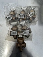 Lot of 6 Mueller B&K 105-903 Brass Ground Key Stop & Drain Waste Valve 1/2" New