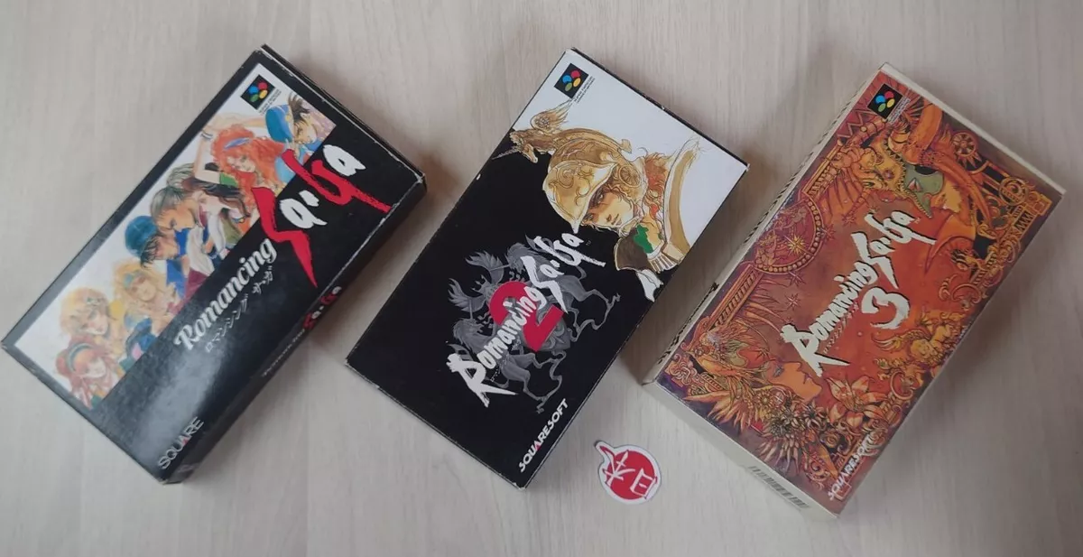 Romancing Saga 1+2+3 SET Super Nintendo Japan SNES Super Famicom