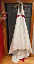 David's Bridal White/Apple Wedding Dress - Size 12
