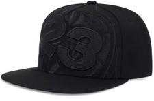   23 Jordan Flat Bill SnapBack Hat Brand New All Black
