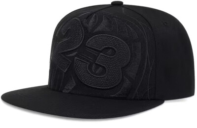  23 Jordan Flat Bill SnapBack Hat Brand New All Black