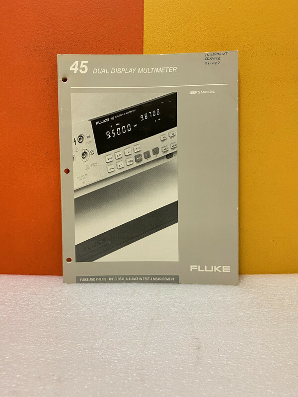 Fluke 855981 45 Dual Display Multimeter User Manual Guide