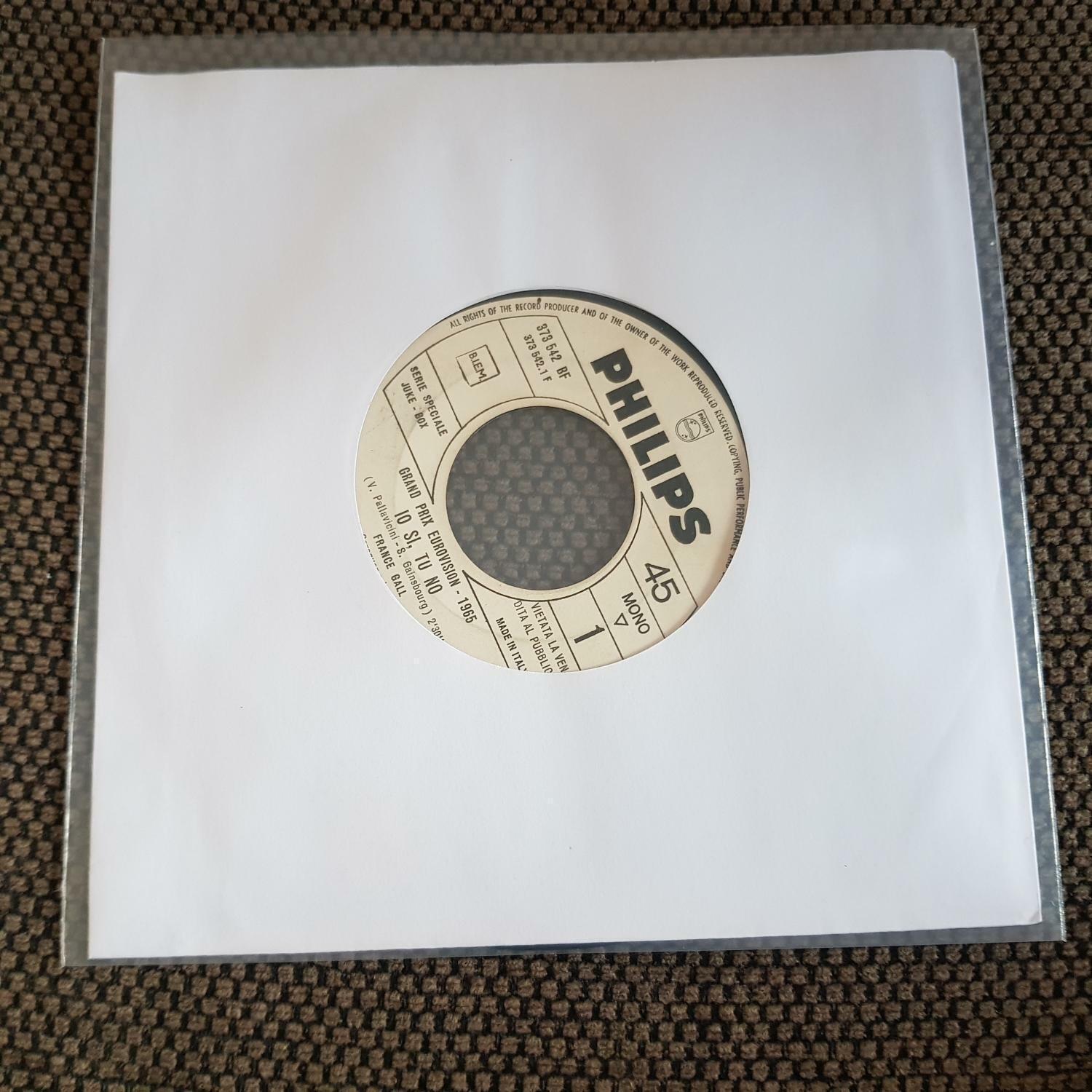 7"" Single Vinyl France Gall - Io si, tu no SUNG IN ITALIAN