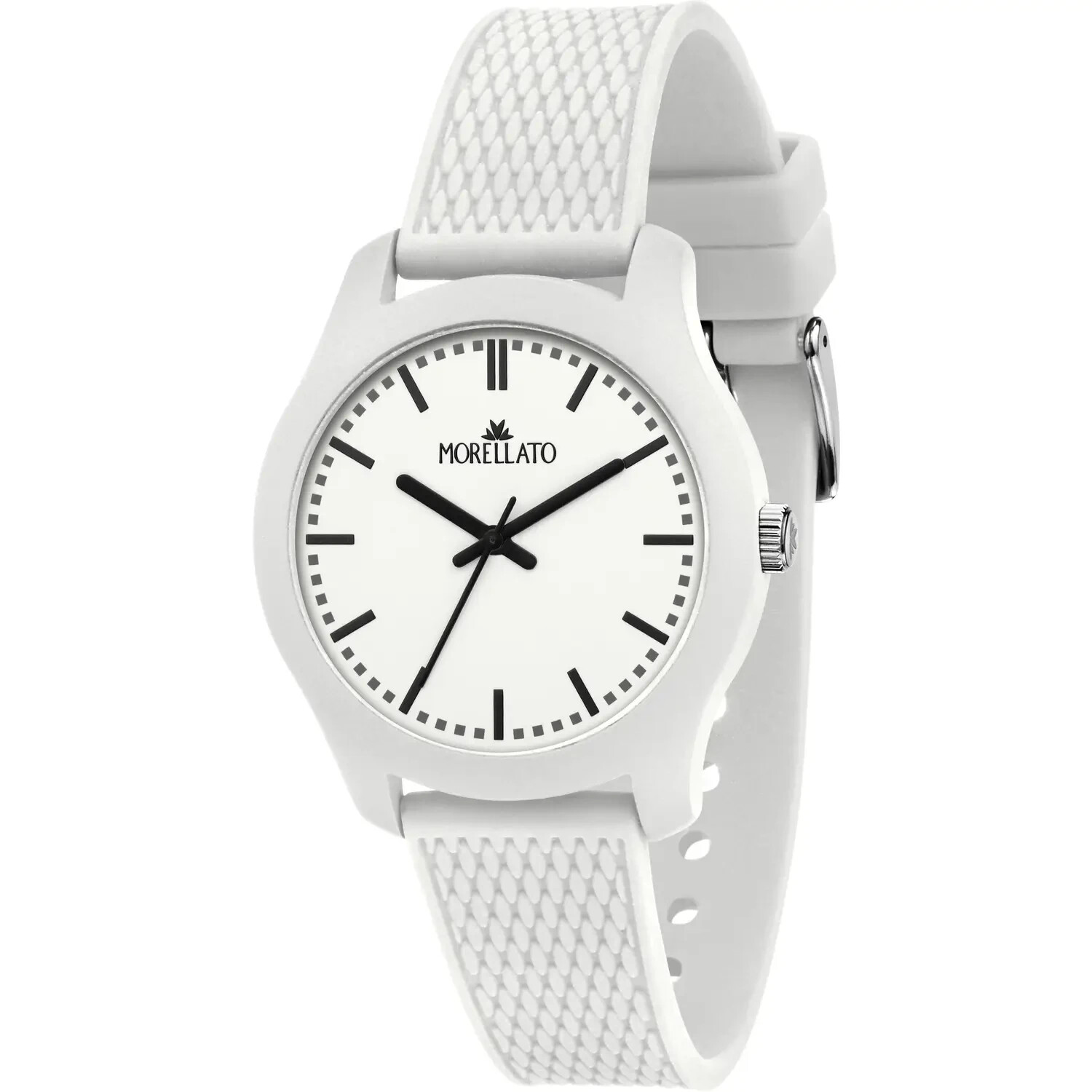 OROLOGIO MORELLATO BIANCO,MODELLO SOFT,R0151163005,CASSA 38mm,CINTURINO GOMMA