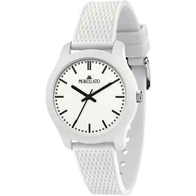MORELLATO WEISS UHR, SOFT MODELL, R0151163005, GEHÄUSE 38mm, GUMMIBAND