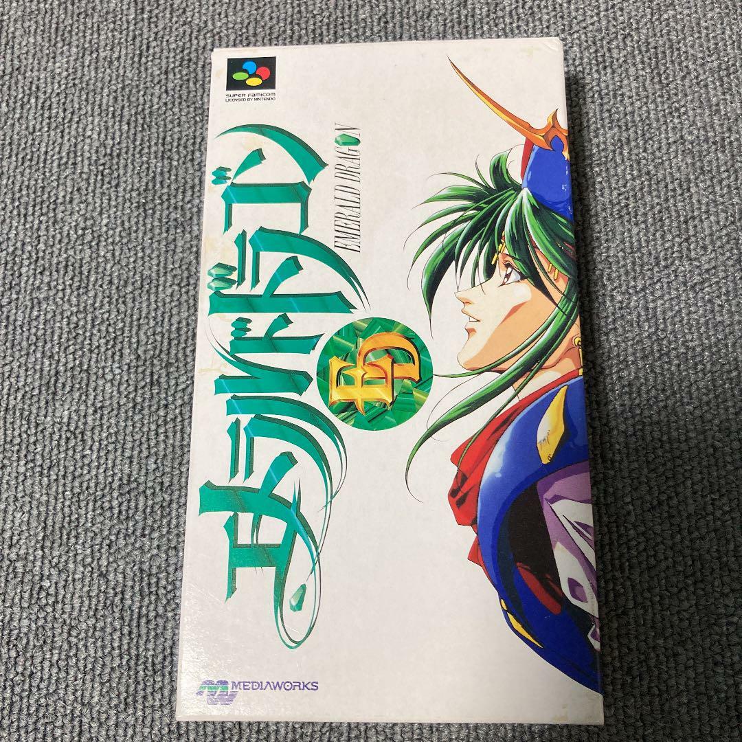 Used Media Works 1995 EMERALD DRAGON Nintendo Super Famicom SNES Japanese  Retro