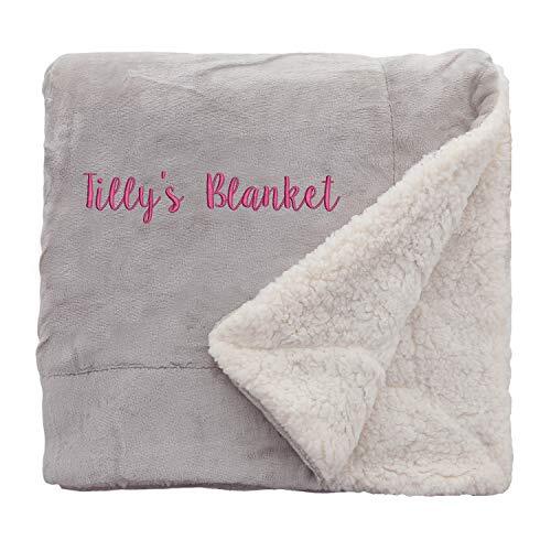 Personalised Super Soft Fleece Sherpa Blanket - Picture 1 of 26