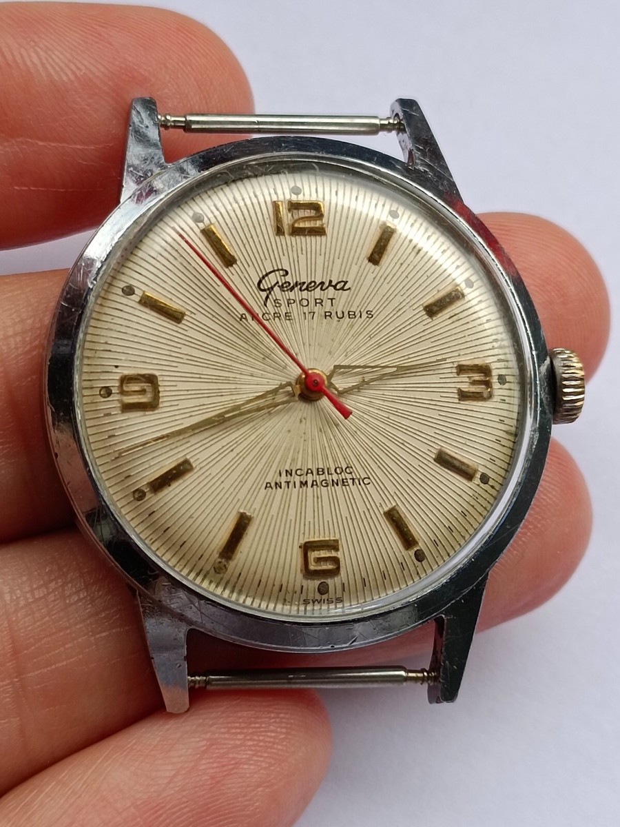 Vintage Geneva Sport Ancre 17 Rubis Incabloc Swiss | eBay