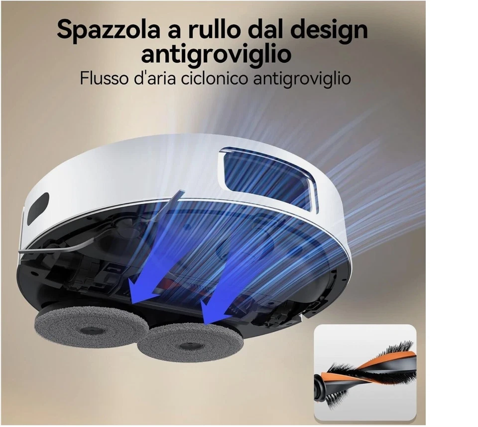 Jonr P20 pro Aspirapolvere Lavapavimenti Smart Navigazione Laser 3D con stazione - Immagine 4 di 4