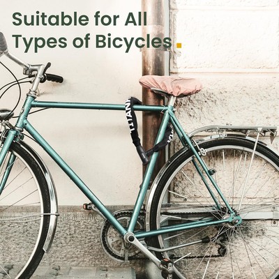 Titanker Bike Chain Lock, Heavy Duty Bicycle Lock, High Security