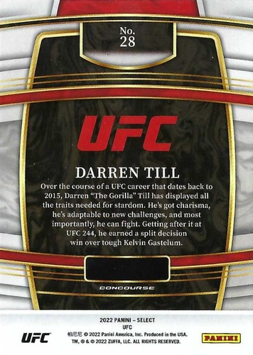 2022 Select UFC #1-300 Rookies (RC) & Veterans (Concourse, Premier, Octagonside) - Picture 60 of 316