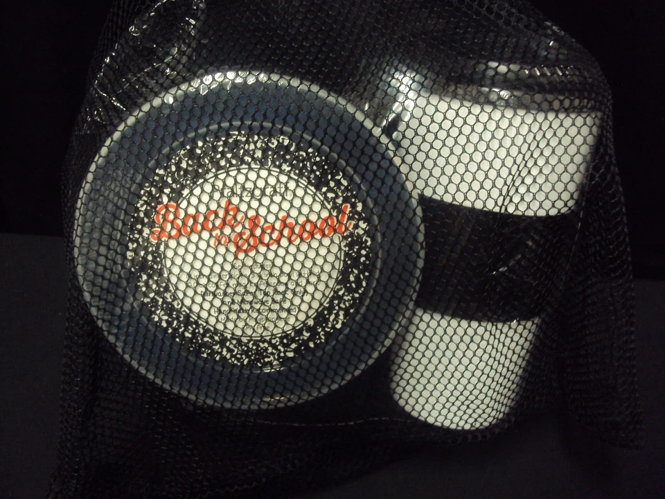 Travel Set Black Back to School 8 pieces in a Mesh Tote Bag - Image 2 of 4