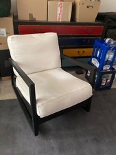 Sessel, Liegesessel, Schwarz mit weißen Polstern, Ikea, Abholung mit  Barzahlung