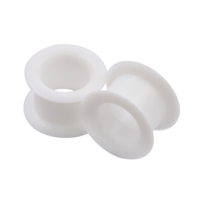 2piece Thick/Thin FLESH TUNNELS-Silicone Ear Plugs-Ear Gauges-Soft Ear plugs