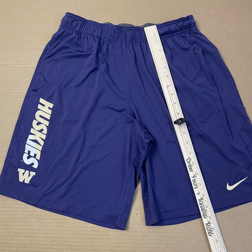 Washington Huskies Shorts Adult Medium Purple Nike Basketball Swoosh Logo Mens - Picture 7 of 14