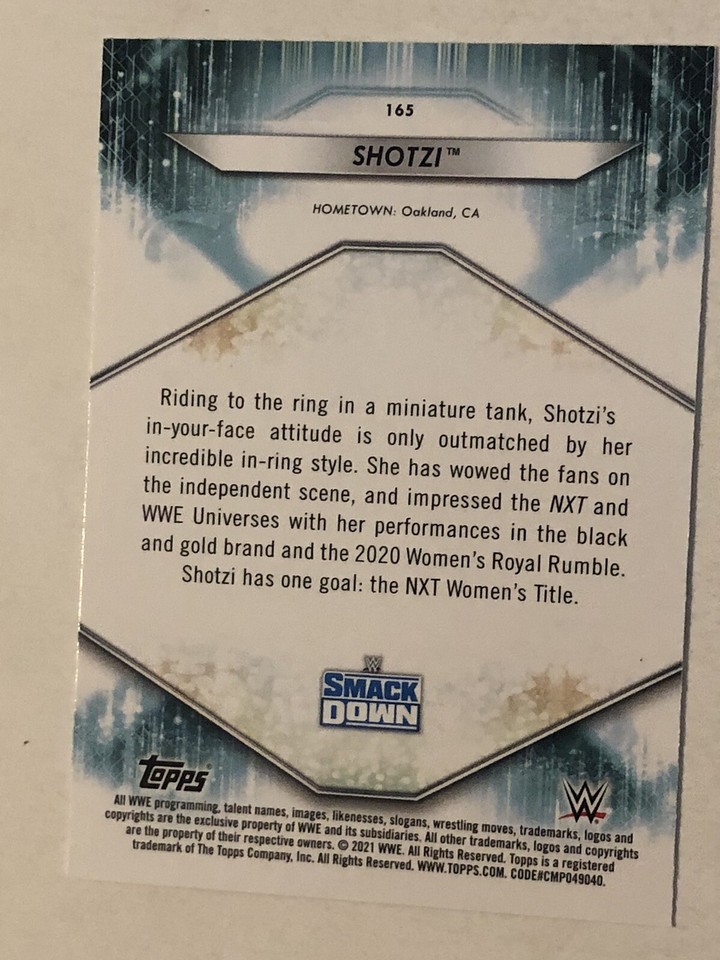 2021 Topps WWE Women's Division Roster Trading Card #R-46 Shotzi
