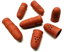 Finger Tip Cots #14 Natural Rubber Fingers Tips Protection Large Finger Pads 1Dz