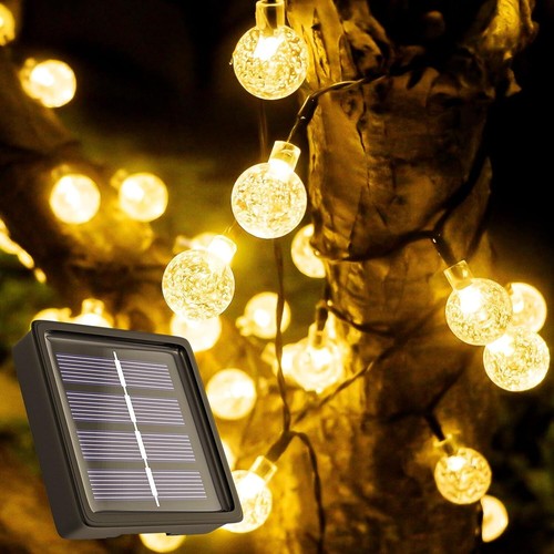 Solar Powered 50 LED String Light Garden Path Yard Decor Lamp Outdoor Waterproof - Picture 31 of 49
