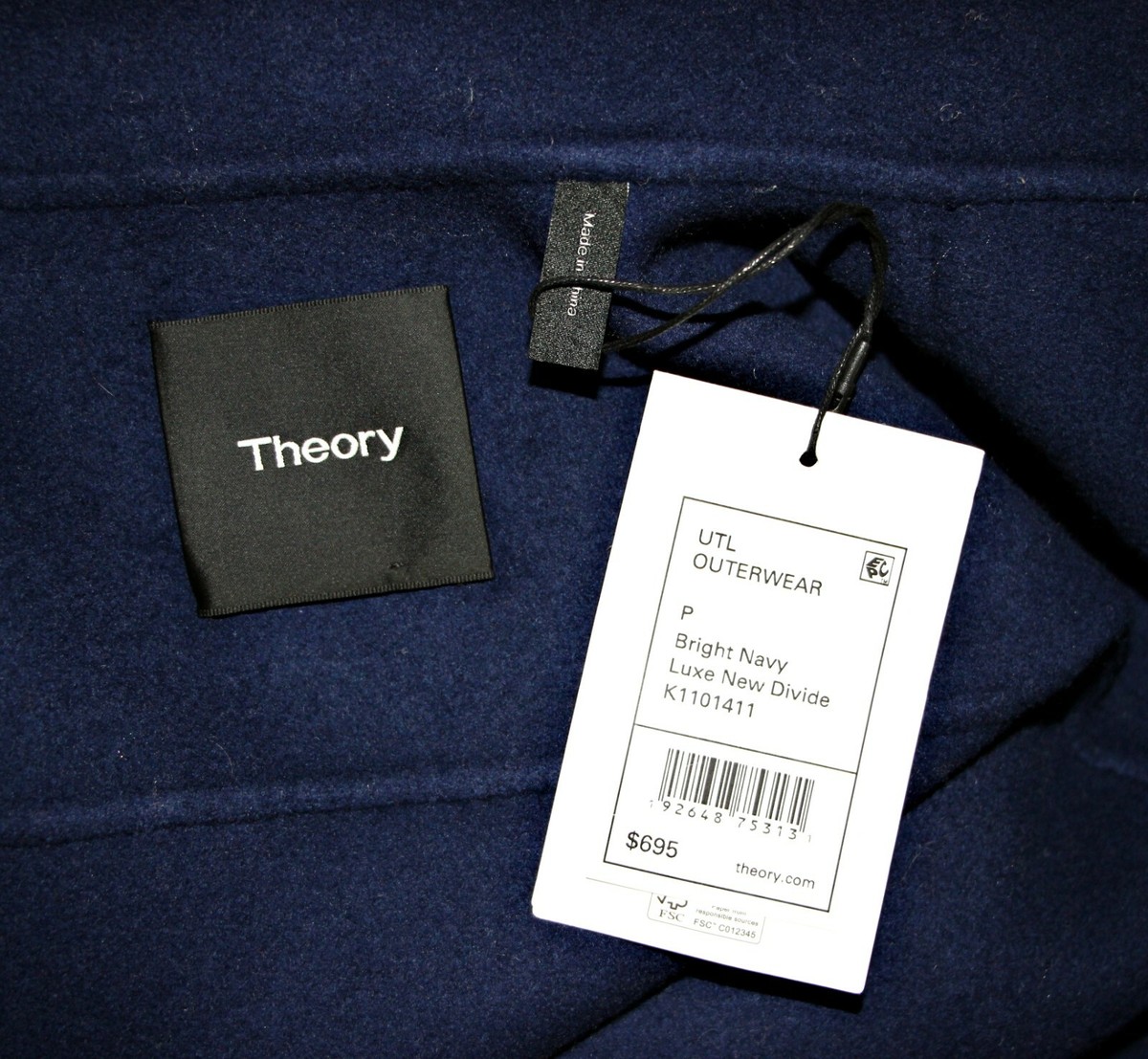 Theory Utility Coat Luxe New Divide Double-Face Wool Theory Utility Coat Luxe New Divide Double-Face Wool