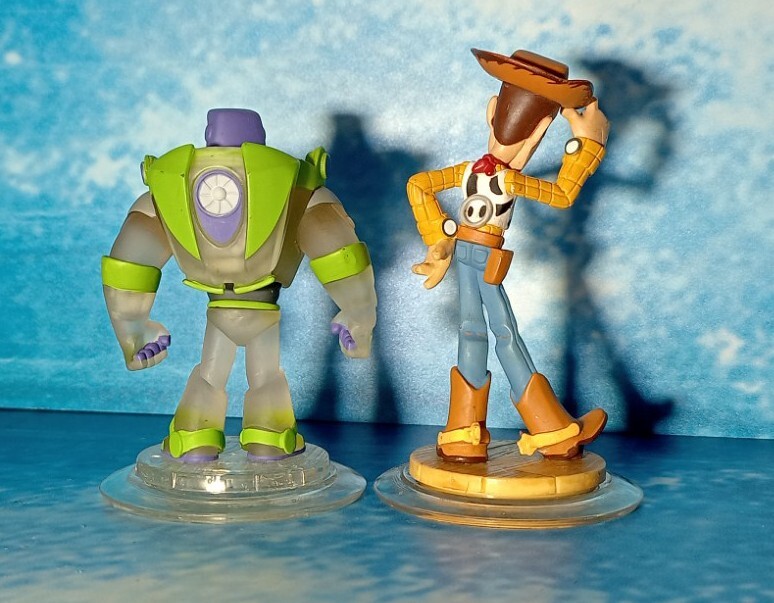 Disney Infinity 1.0 Toy Story Crystal Buzz Lightyear And Woody