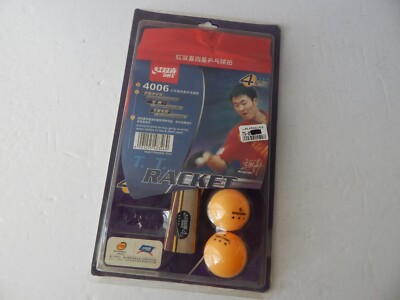 DHS 4 Star 4006 Table Tennis Paddle Racket With 2 Balls